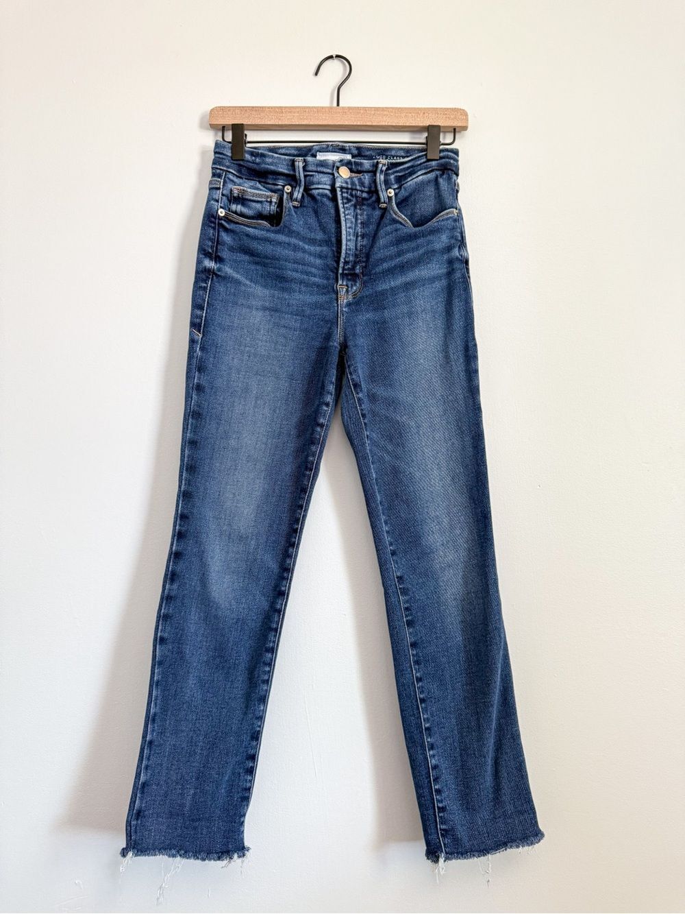 Good American Good Classic Baby Step Hem Medium Blue Size 2/26